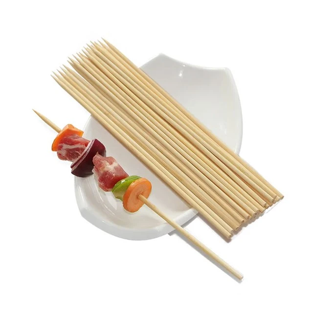 Disposable   Bambu   Barbecue   Sticks   In   BBQ   Għodod
